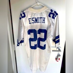 Vintage Dallas Cowboys HOF Emmitt Smith White Jersey